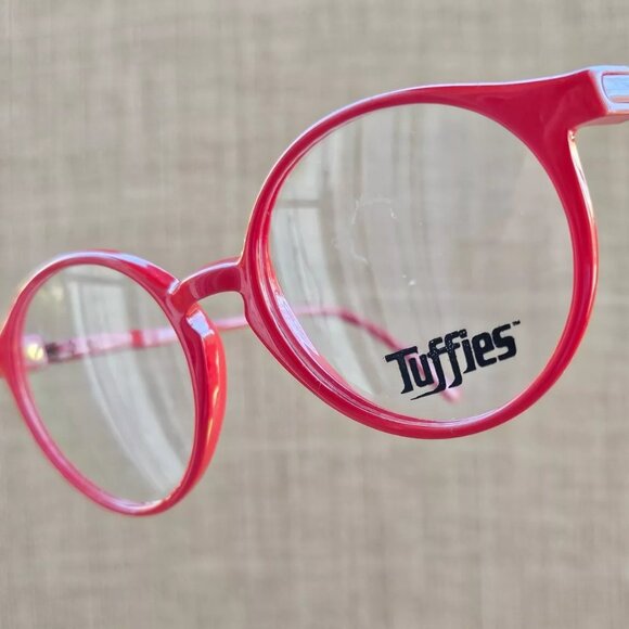 Tuffies Kids Eyeglasses Frame Red Glasses 41[]15 120 Made in Italy New